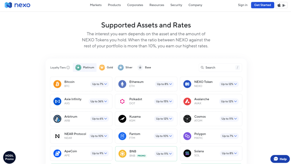 Earn higher returns with a crypto interest account