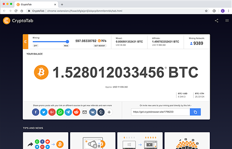 CryptoTab START for Google Chrome - Extension Download