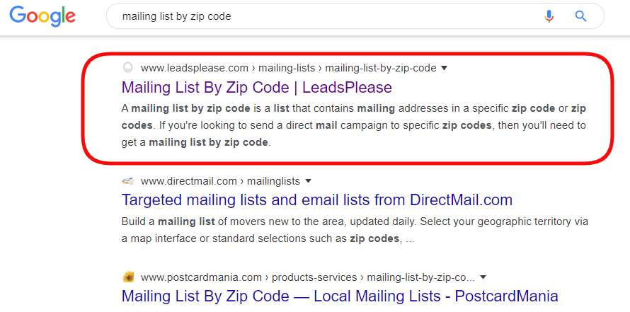 Mailing Lists By Zip Code | Zip Code Mailing List | Residential Mailing Lists