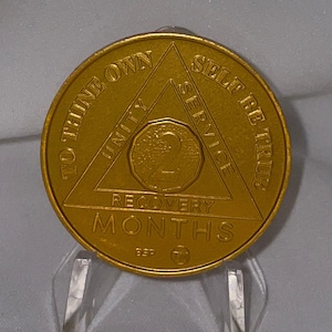 1 Year Sobriety Coin - AA Anniversary Medallion UK | Ubuy