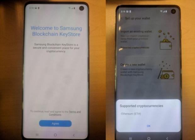 Bitcoin, Major Stablecoin Wallets Added to Samsung Galaxy S10