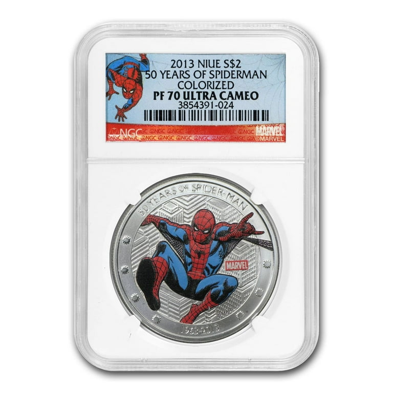 2 Dollars - Elizabeth II (Spider-man) - Niue – Numista