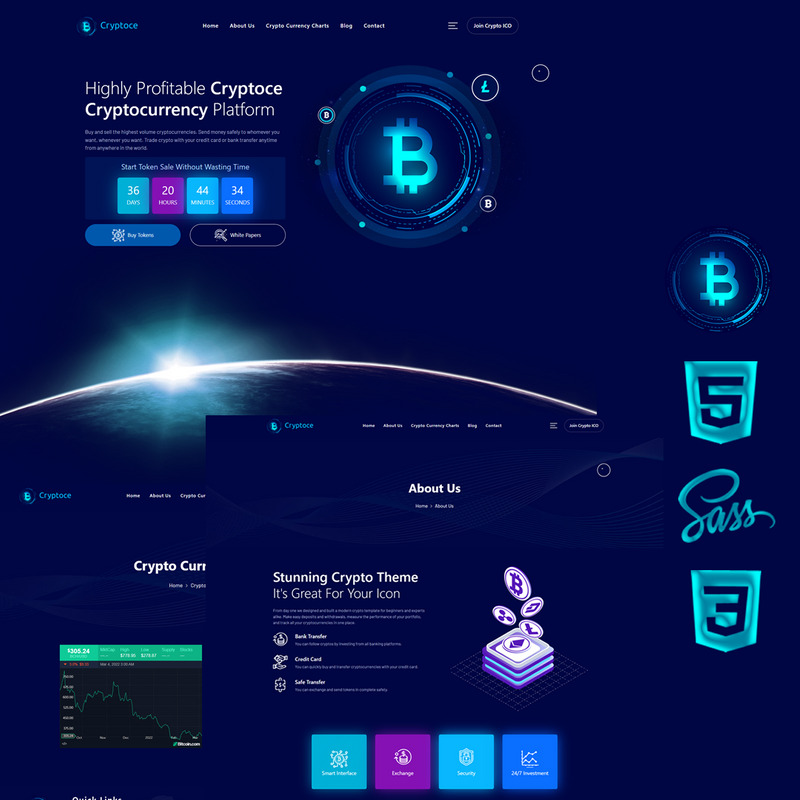 Crypto Website Projects :: Photos, videos, logos, illustrations and branding :: Behance