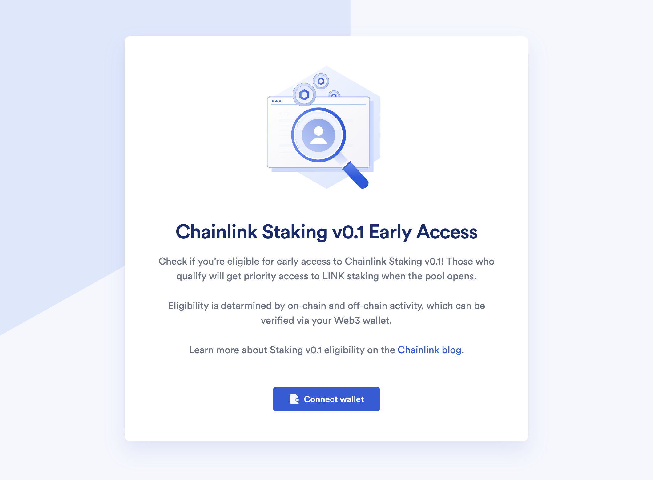 Check Your Early Access Eligibility for Chainlink Staking v