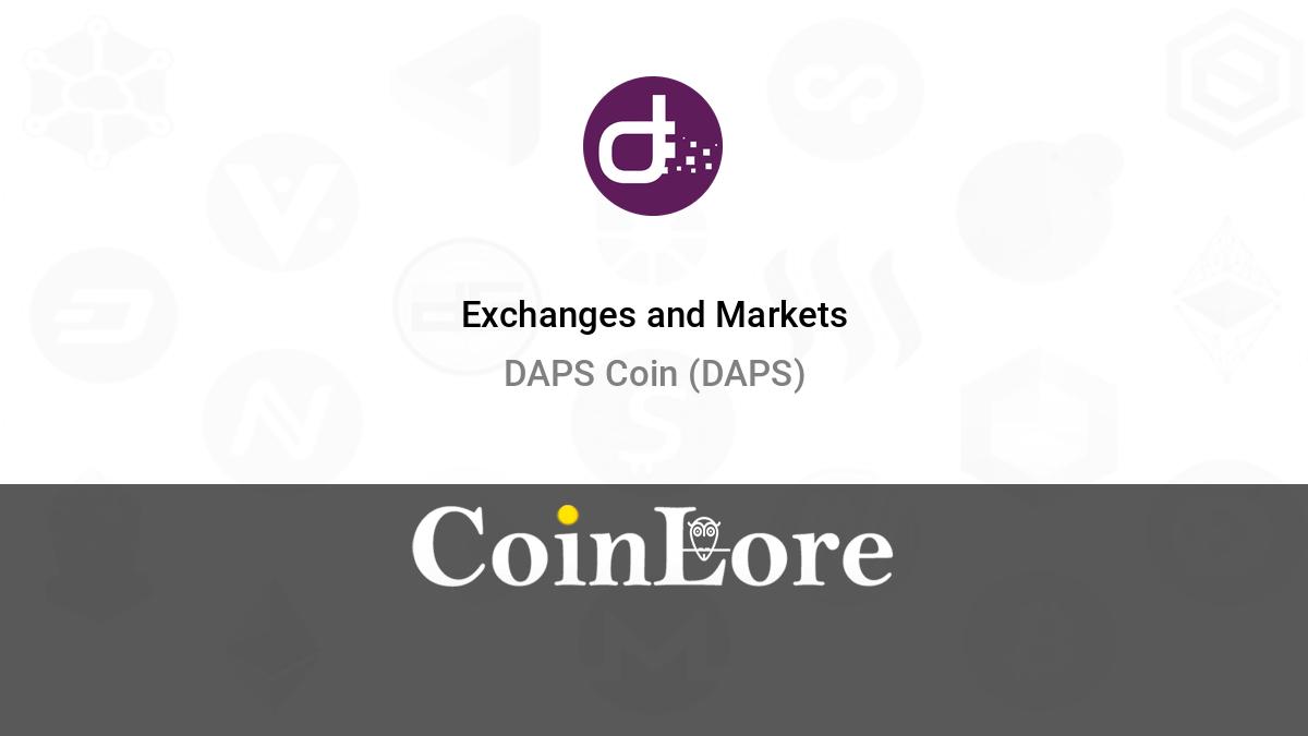 DAPS Coin (DAPS) - Where do I buy & store DAPS? Price, Wallets &