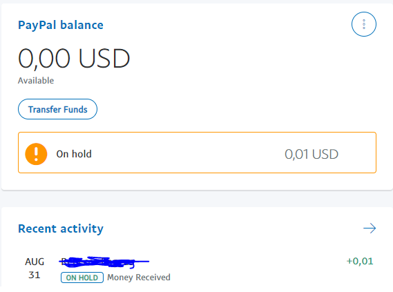 Solved: Paypal funds being held Rating account with - The eBay Community