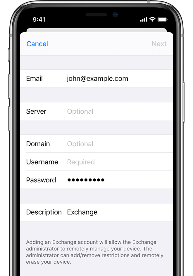 Set up an Outlook account on the iOS Mail app - Microsoft Support