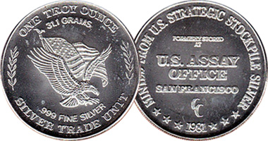 1 OZ + Fine Silver U.S. Assay Office Round – - The Mint