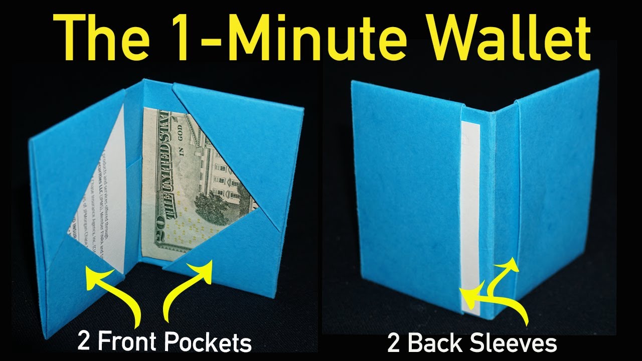 DIY Paper Wallet With 3 Easy Supplies | Kidsstoppress