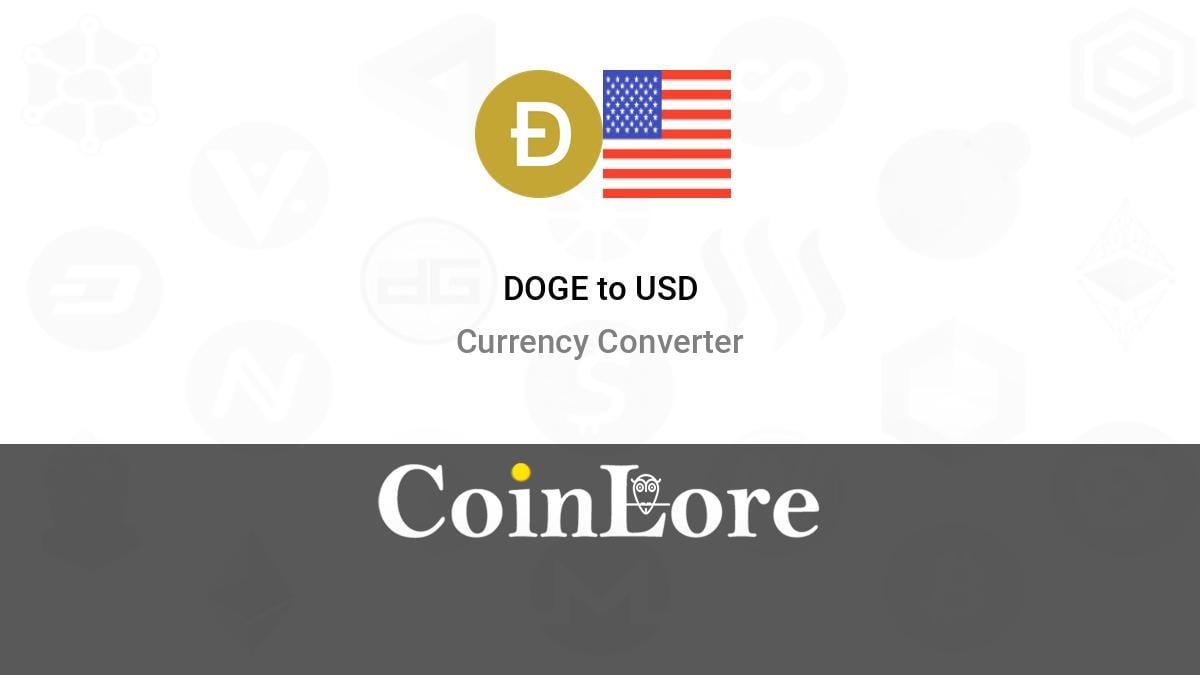 1 DOGE to USD Price | Dogecoin to USD | Coingape