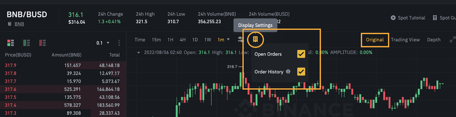 Binance types of orders