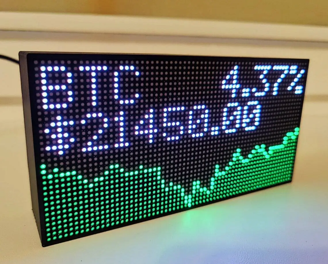 USB Wifi Bitcoin Price Ticker Screen KIT