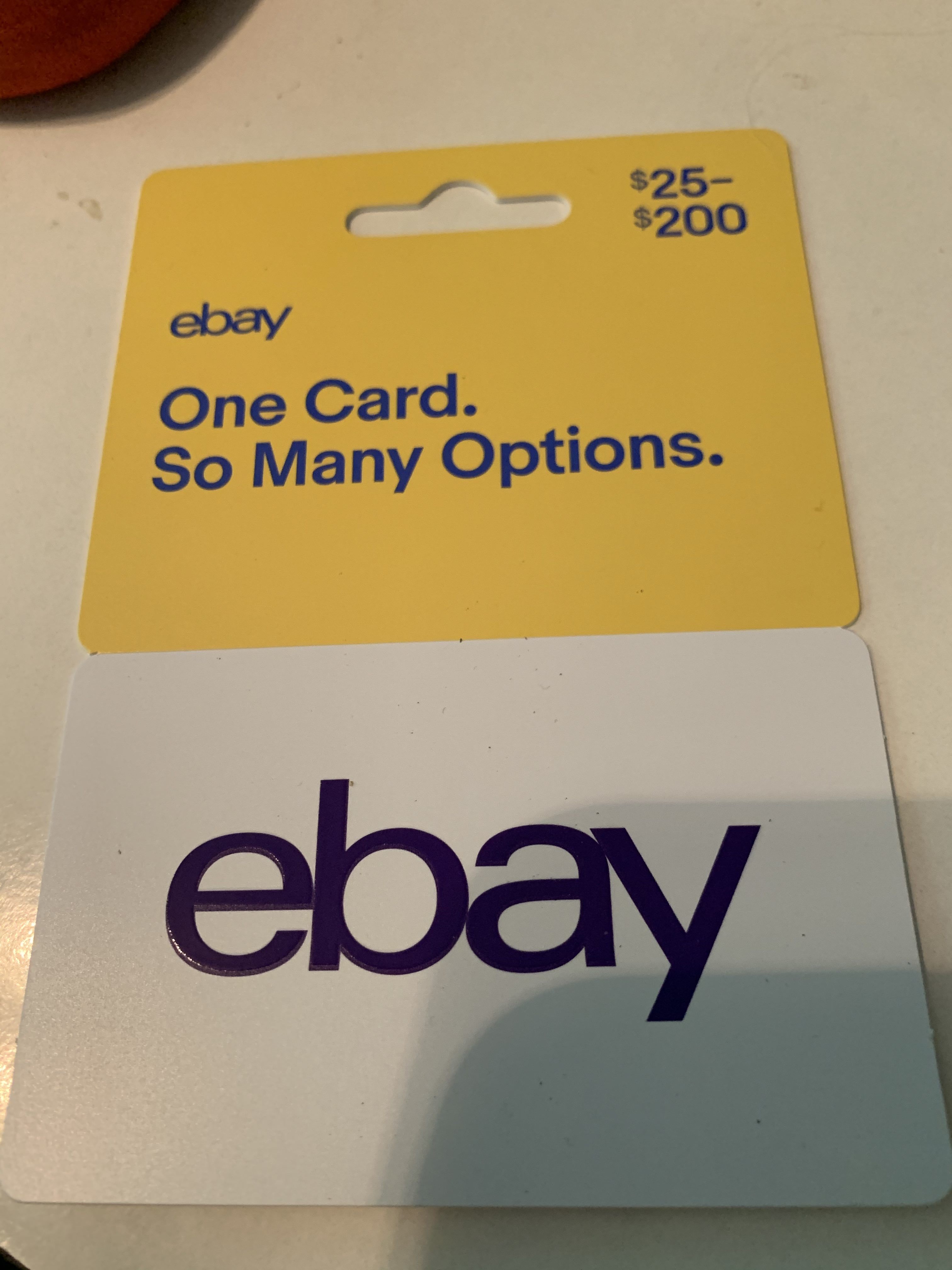 Buy eBay gift cards in Retail Stores