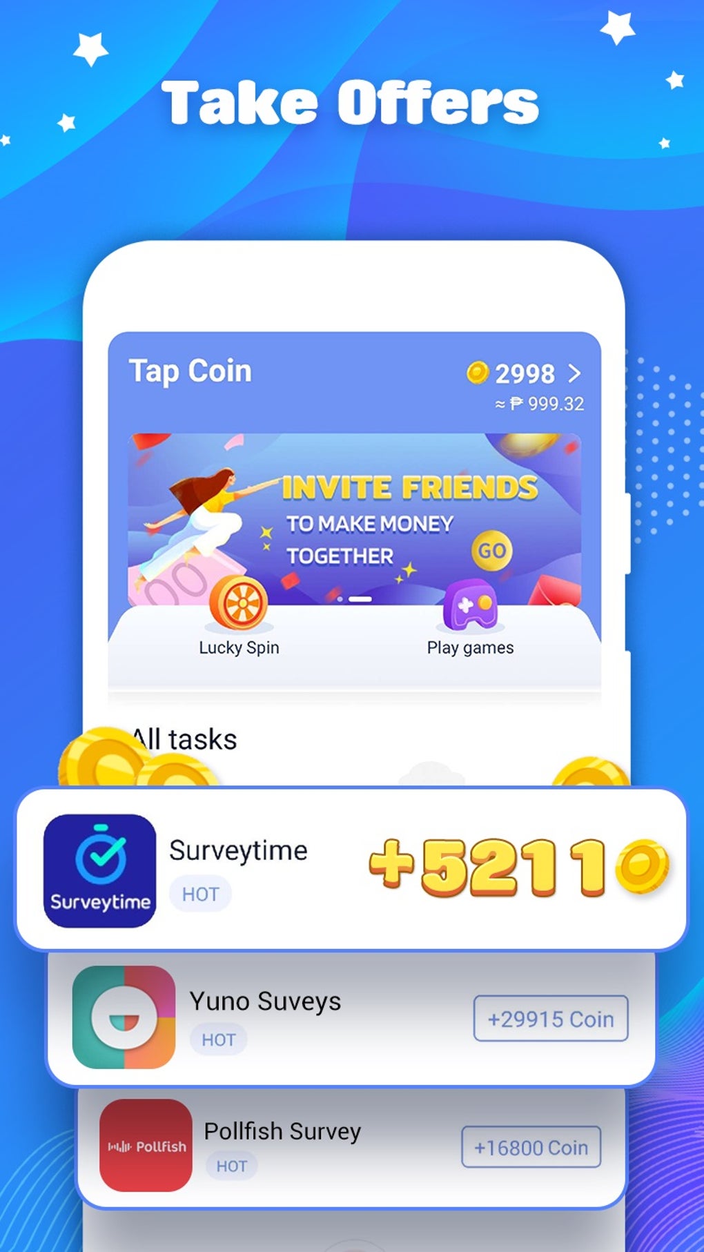 Tap Coin - Make money online v MOD APK download free for Android