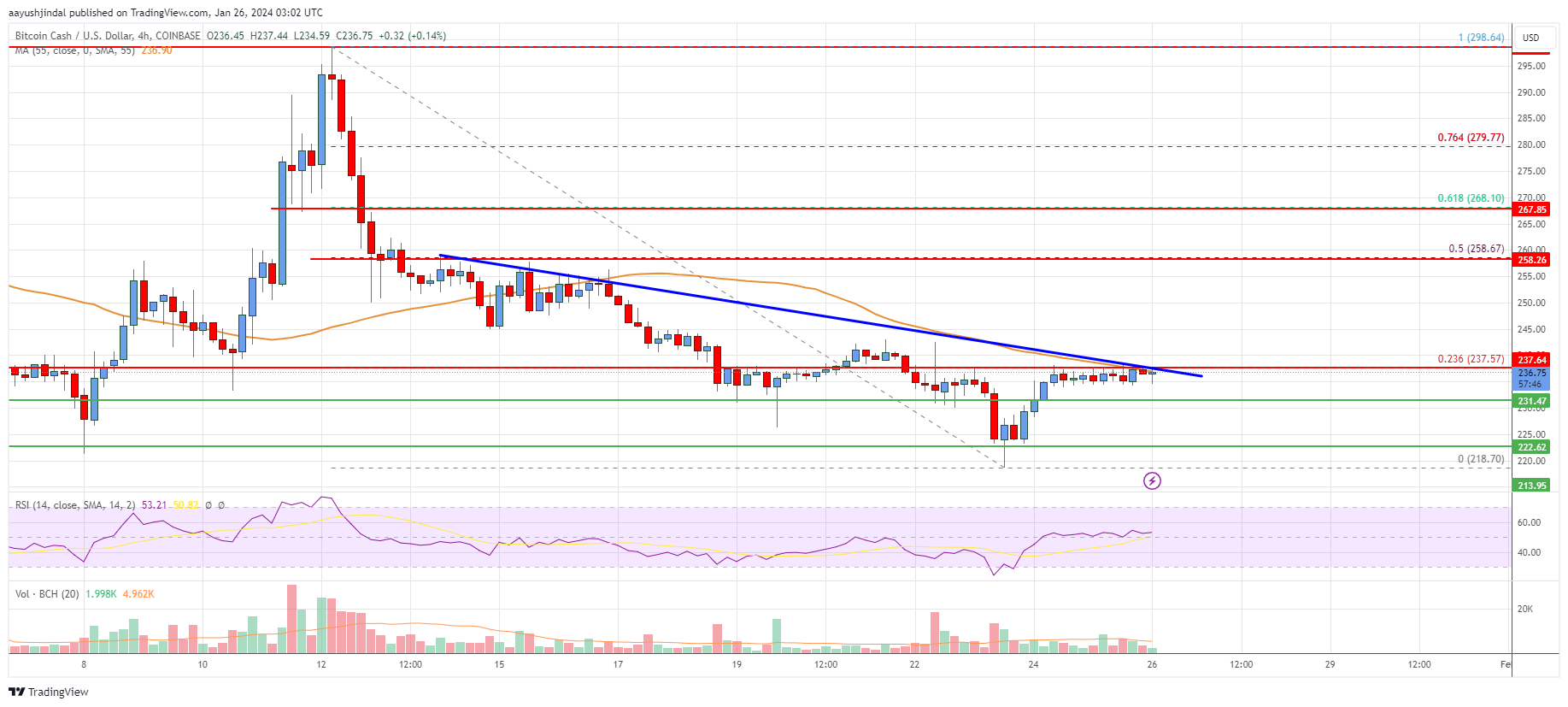 BCHUSD | Bitcoin Cash USD Overview | MarketWatch