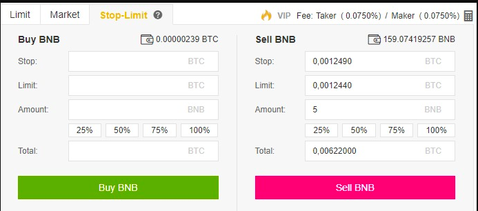 {binance} Spot Trading: Limit Orders