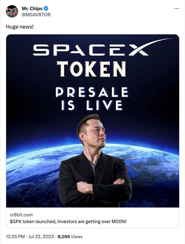 The SpaceX Token Scam: A Cautionary Tale in Cryptocurrency Fraud - 1001fish.ru