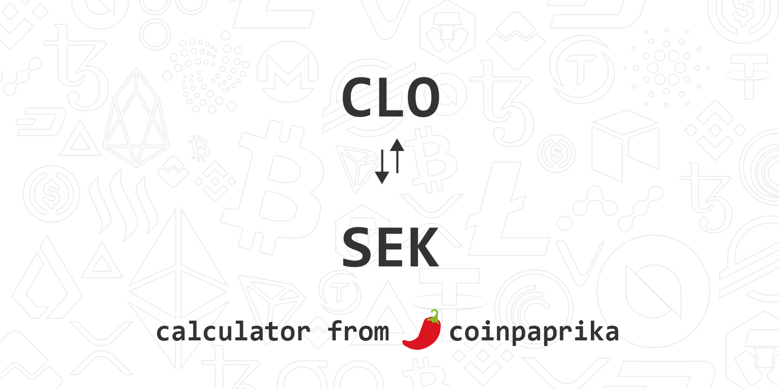 1 CLO to USDT Exchange Rate Calculator: How much Tether is 1 Callisto Network?