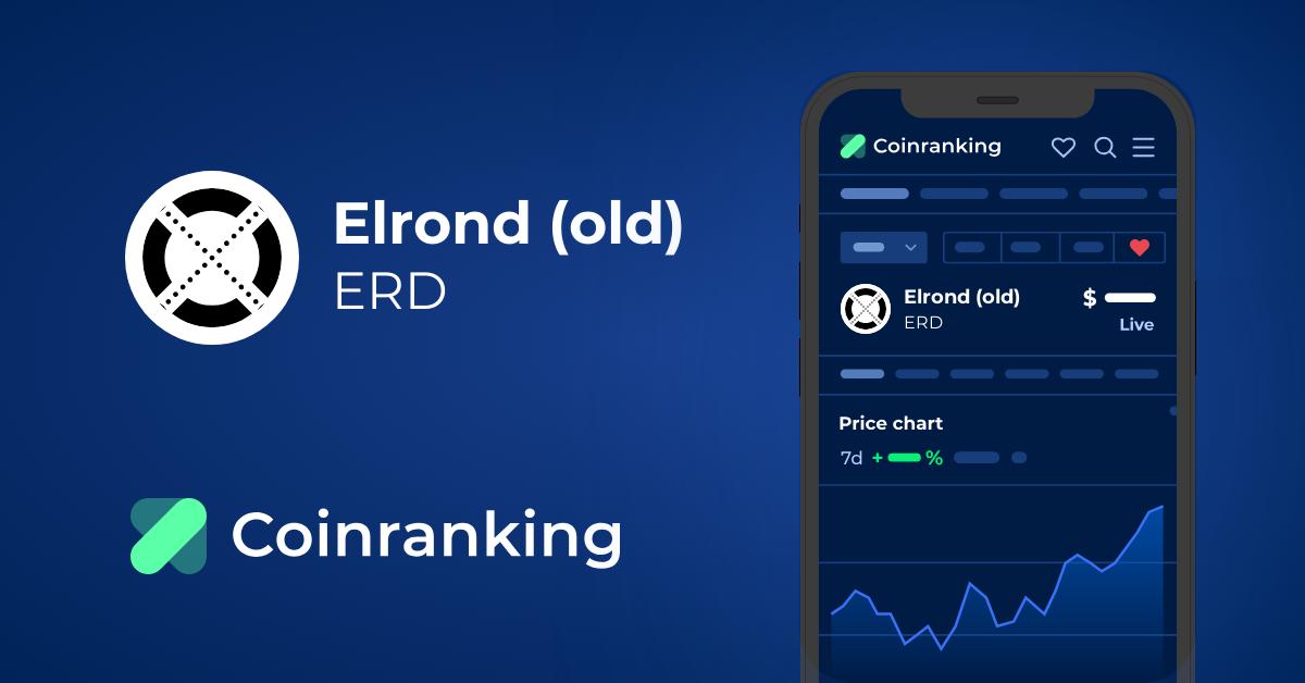 Elrond Price Chart Today - Live ERD/USD - Gold Price