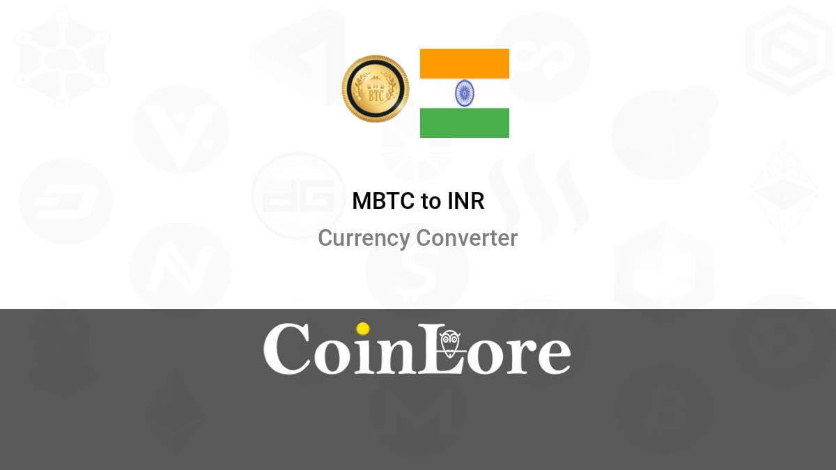 Convert 1 BTC to MBTC - Bitcoin to mStable BTC Converter | CoinCodex