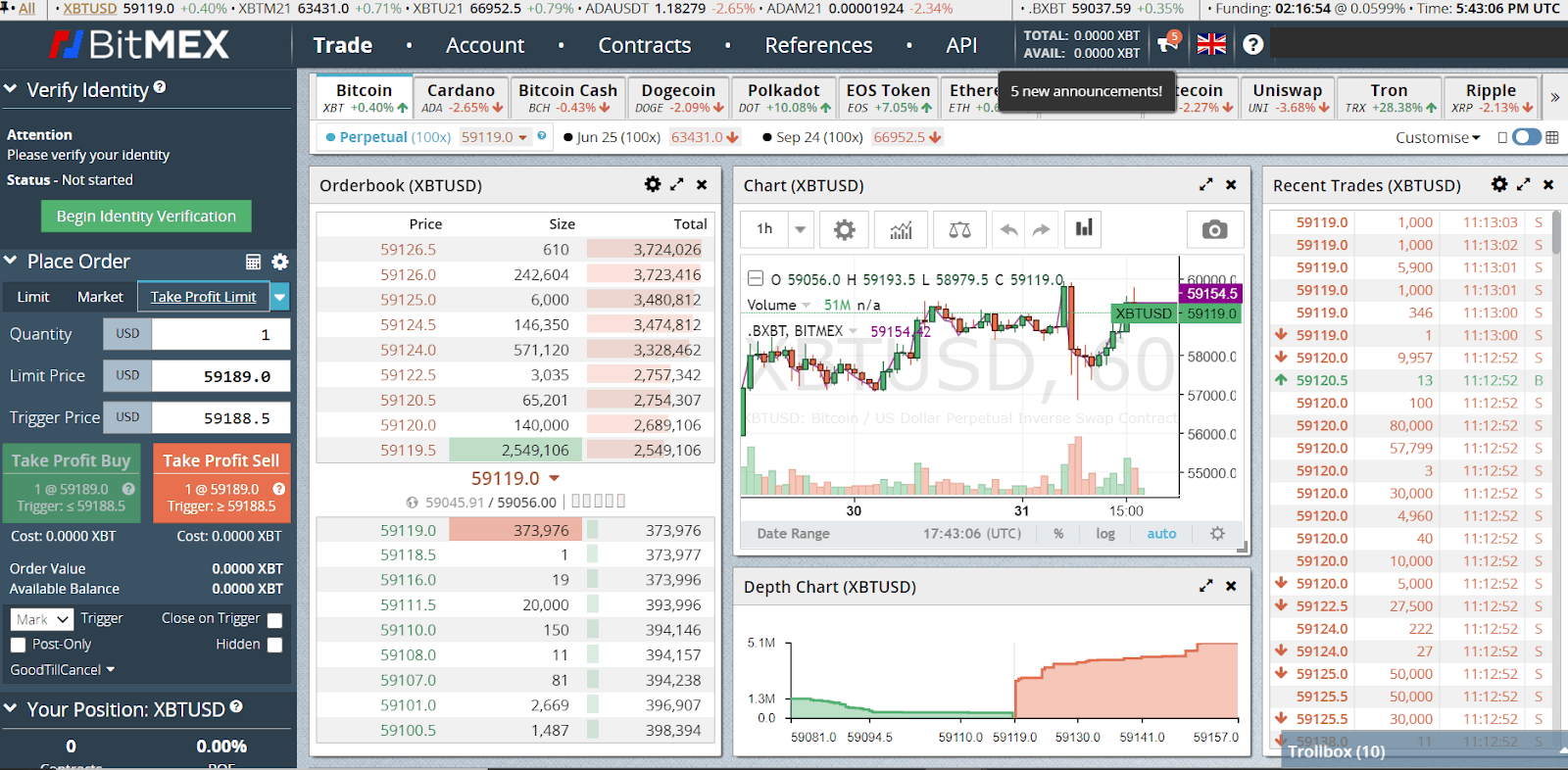 BitMEX | Bitcoin Mercantile Exchange