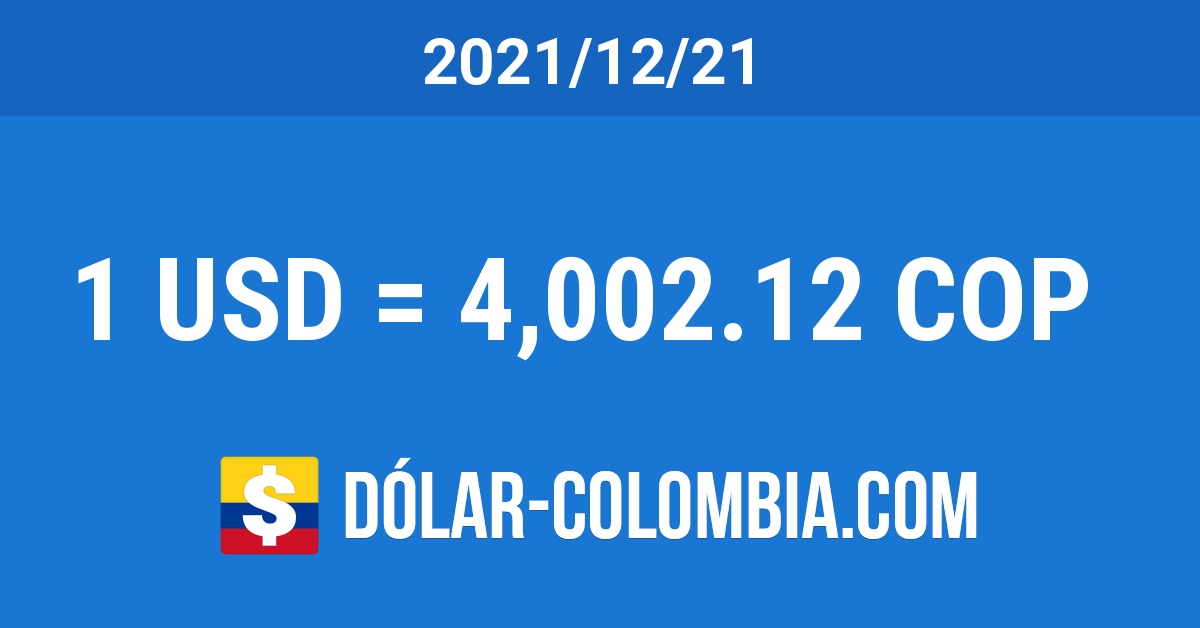 1 USD to COP → US Dollar(USD) to Colombian Peso(COP)