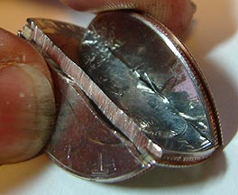 Folding Coin in Bottle / Center Cut Quarter - Magic Methods