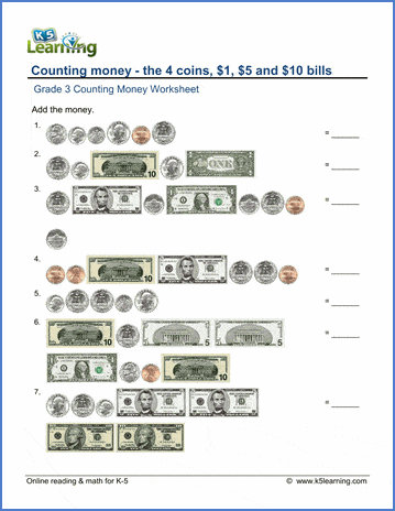 Money Worksheets: Counting Coins & Making Change