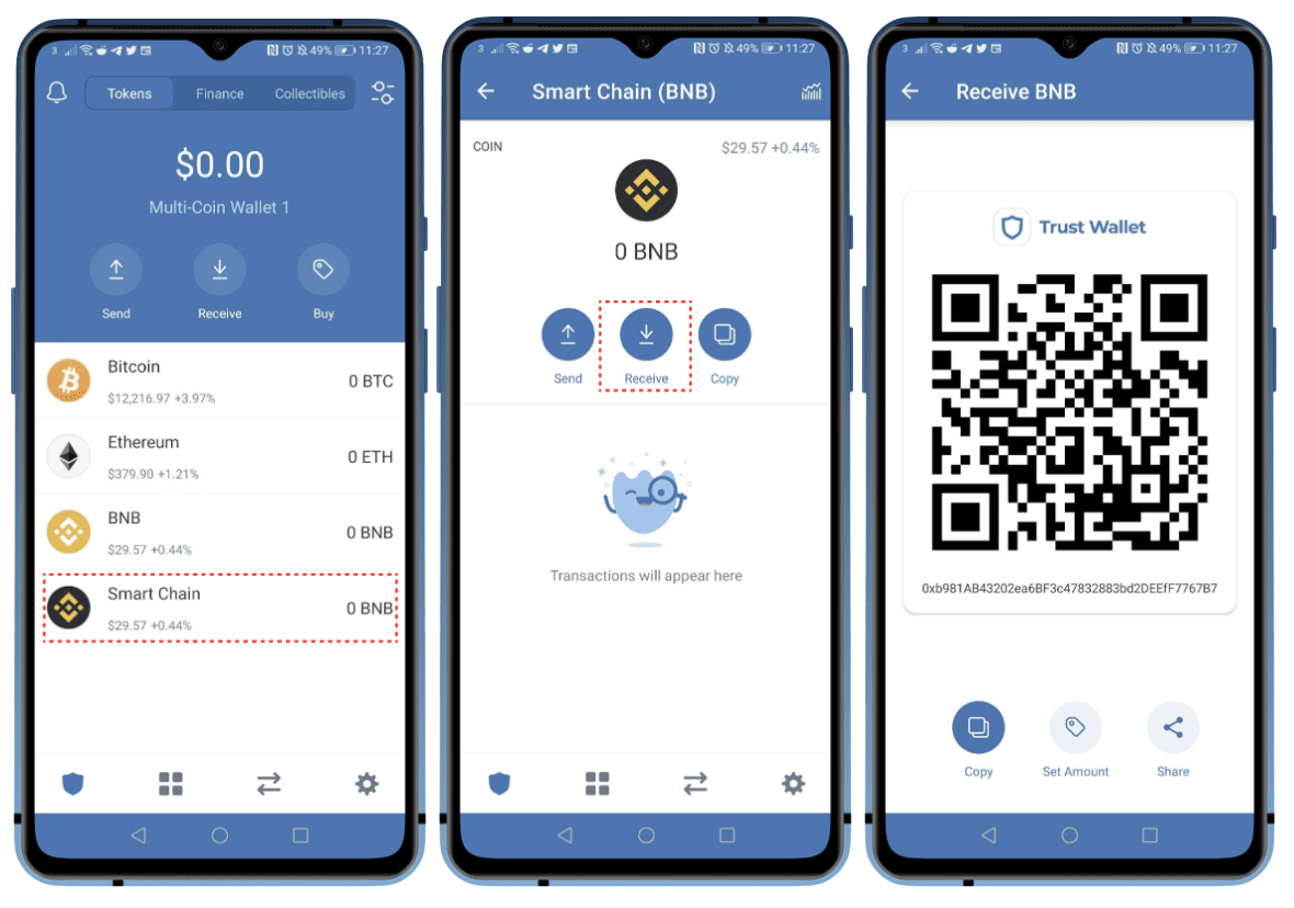 How to Transfer BNB from Trust Wallet to Binance