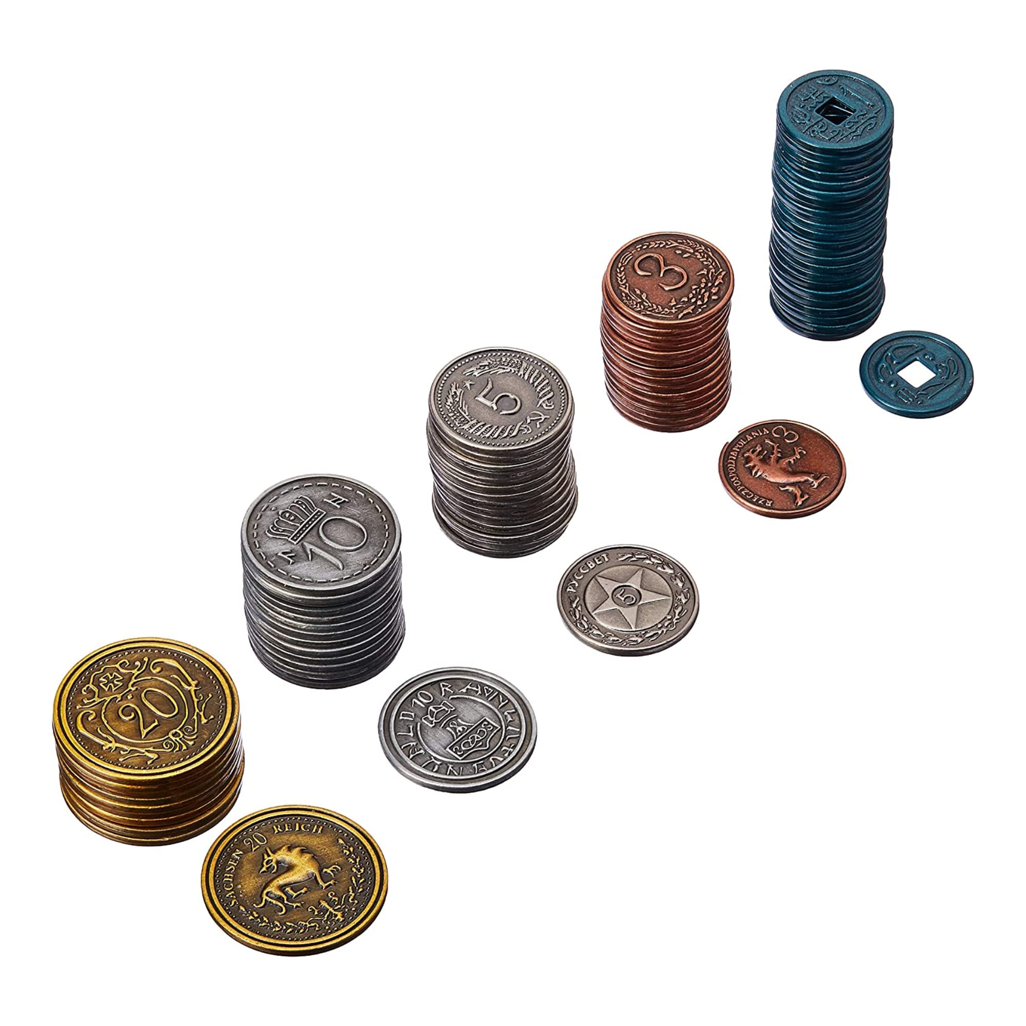 Board Game Extras - Metal coins historical