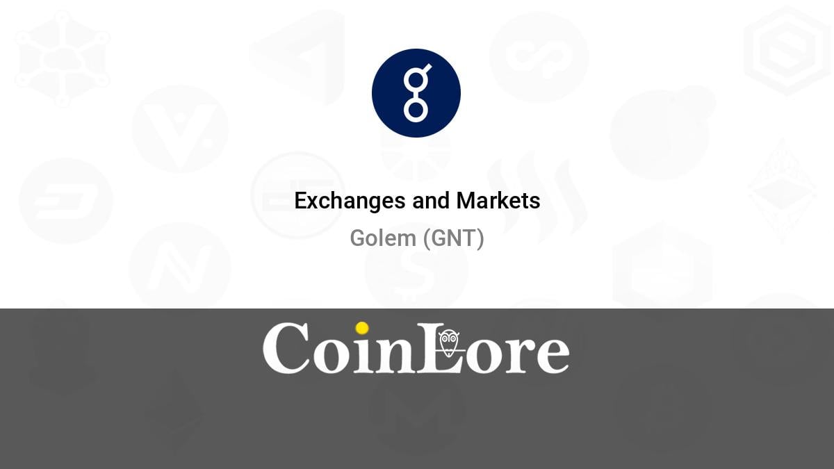 Golem Price Today - GLM Price Chart & Market Cap | CoinCodex