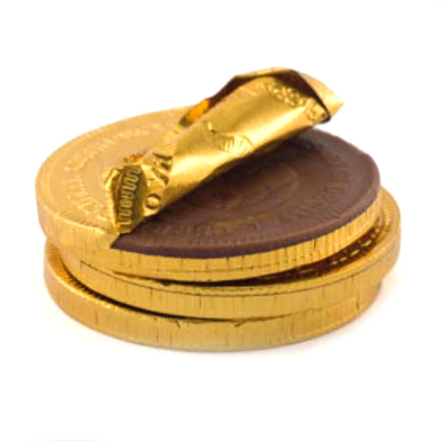 Chocolate Gold Coins - Large – Half Nuts