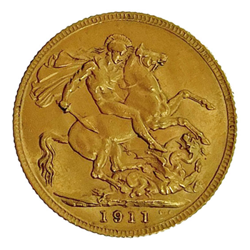 Fine Gold Coin - Sovereign King George V | GOLD AVENUE