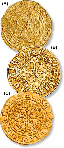 Coin Value: Medieval Great Britain (England) Quarter Noble (Edward III) to 