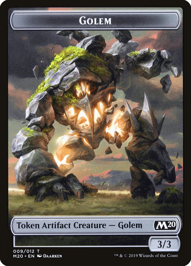 Magic The Gathering: Mirrodin Besieged Golem Token