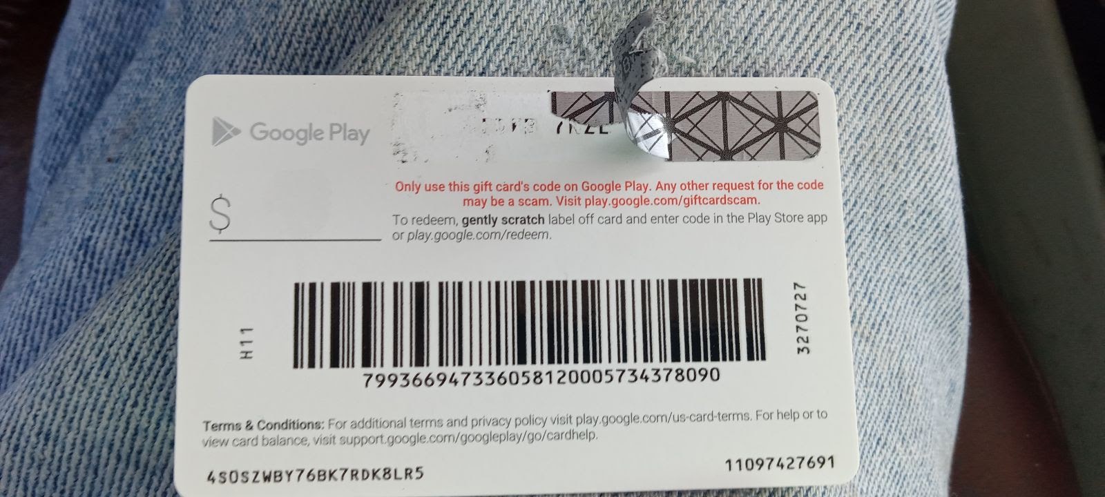 Redeem a Google Play gift card, gift code, or promotional code - Google Play Help