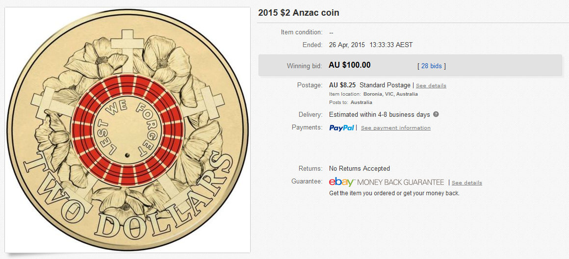 Extremely rare $2 coin selling for up to $5,