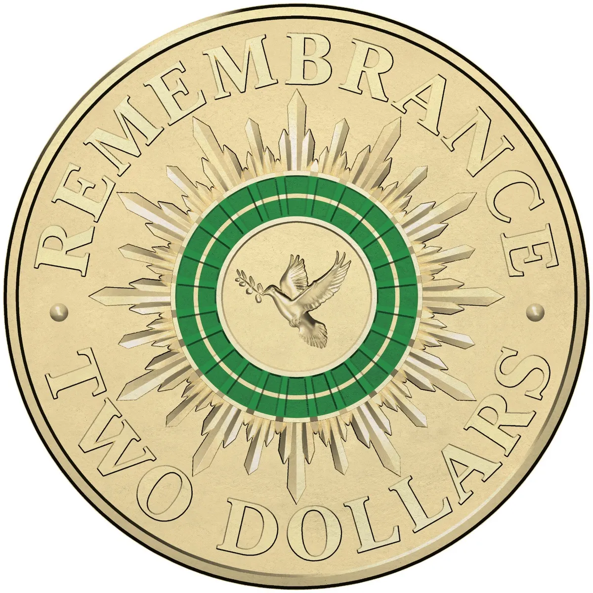 Green Two Dollar Coin