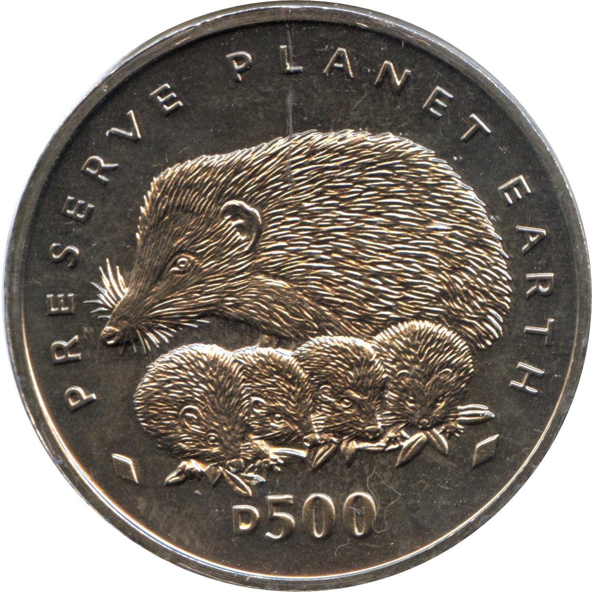 HEDGEHOG Woodland Spirit 1 Oz Silver Coin Togrog Mongolia 