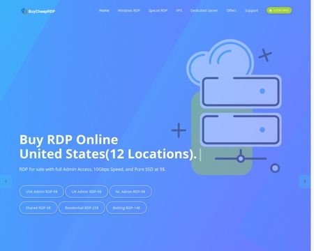 Buy USA RDP - Cheap USA RDP With Admin Access @ $