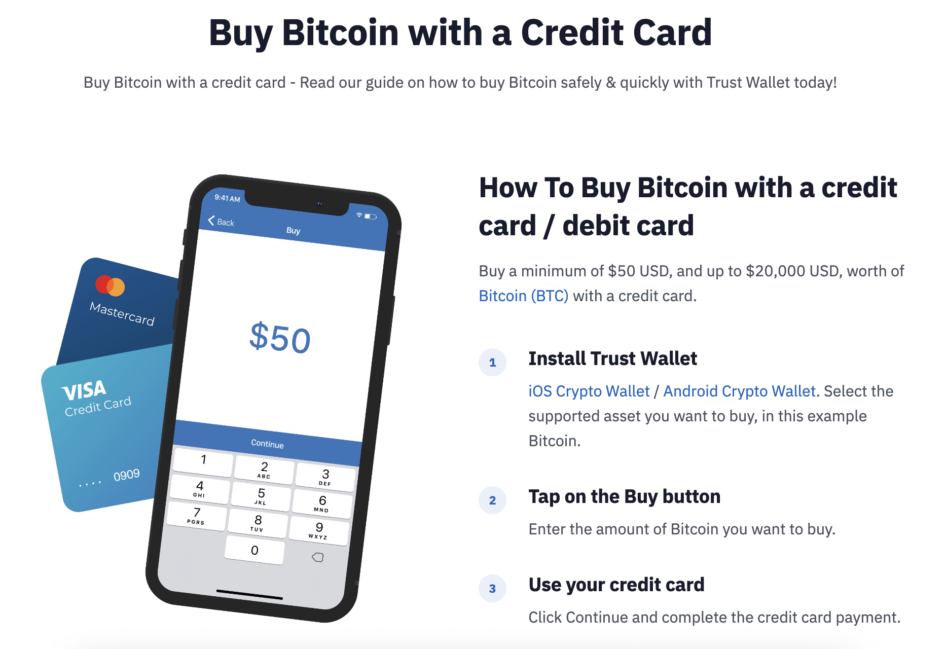 GUIDE: How To Buy Bitcoin on Trust Wallet[BTC & WBTC]