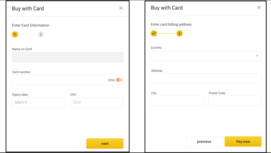 How to buy Bitcoin on Binance with credit card and what are the fees?