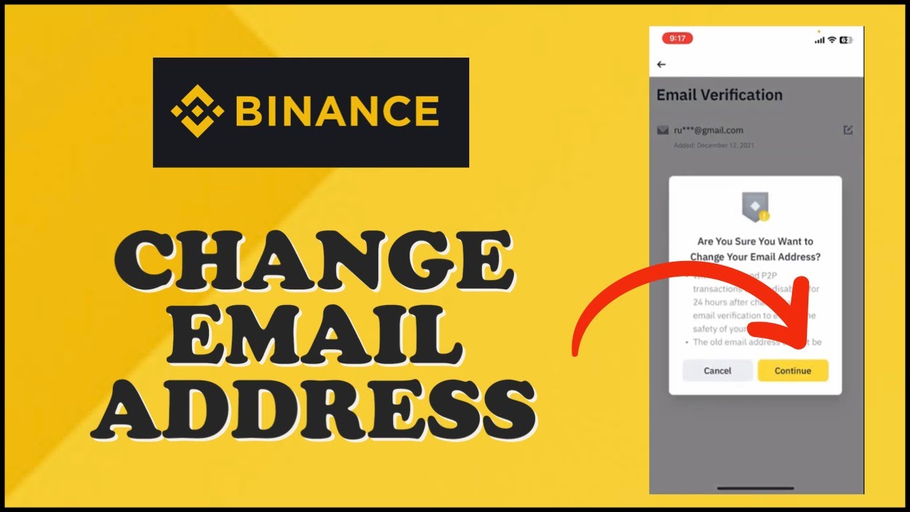 How to Change your Email Address in Binance