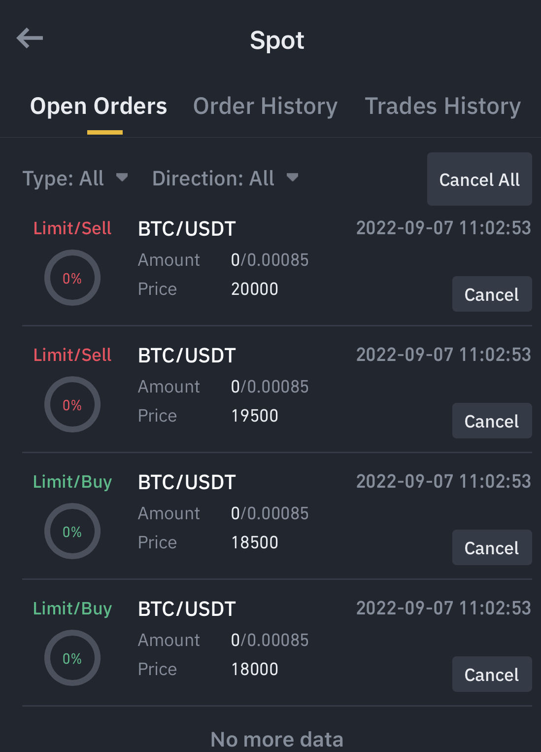 SmartTrade: Opened Orders, Opened Positions and Account Assets | 3Commas Help Center