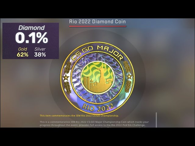 Insane stat: Only 0,1% of IEM Rio Pick'Ems ended with a Diamond coin! | 1001fish.ru