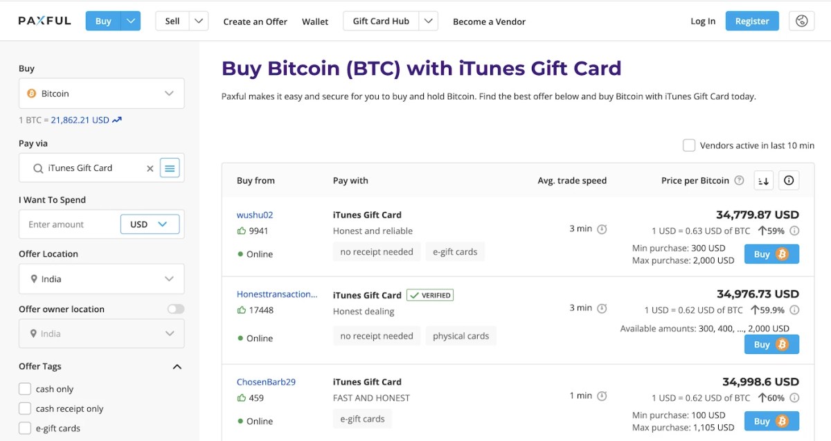 How to convert Itunes Gift Card to Bitcoin