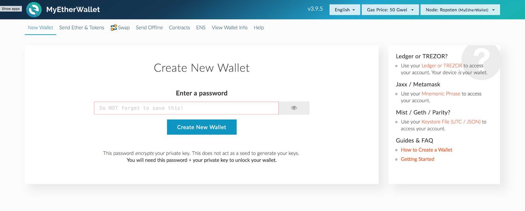 MyEtherWallet | MEW Official Site