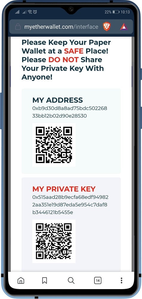 How to find your crypto account address