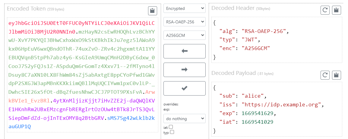 JSON Web Token (JWT) with RSA encryption | Connect2id