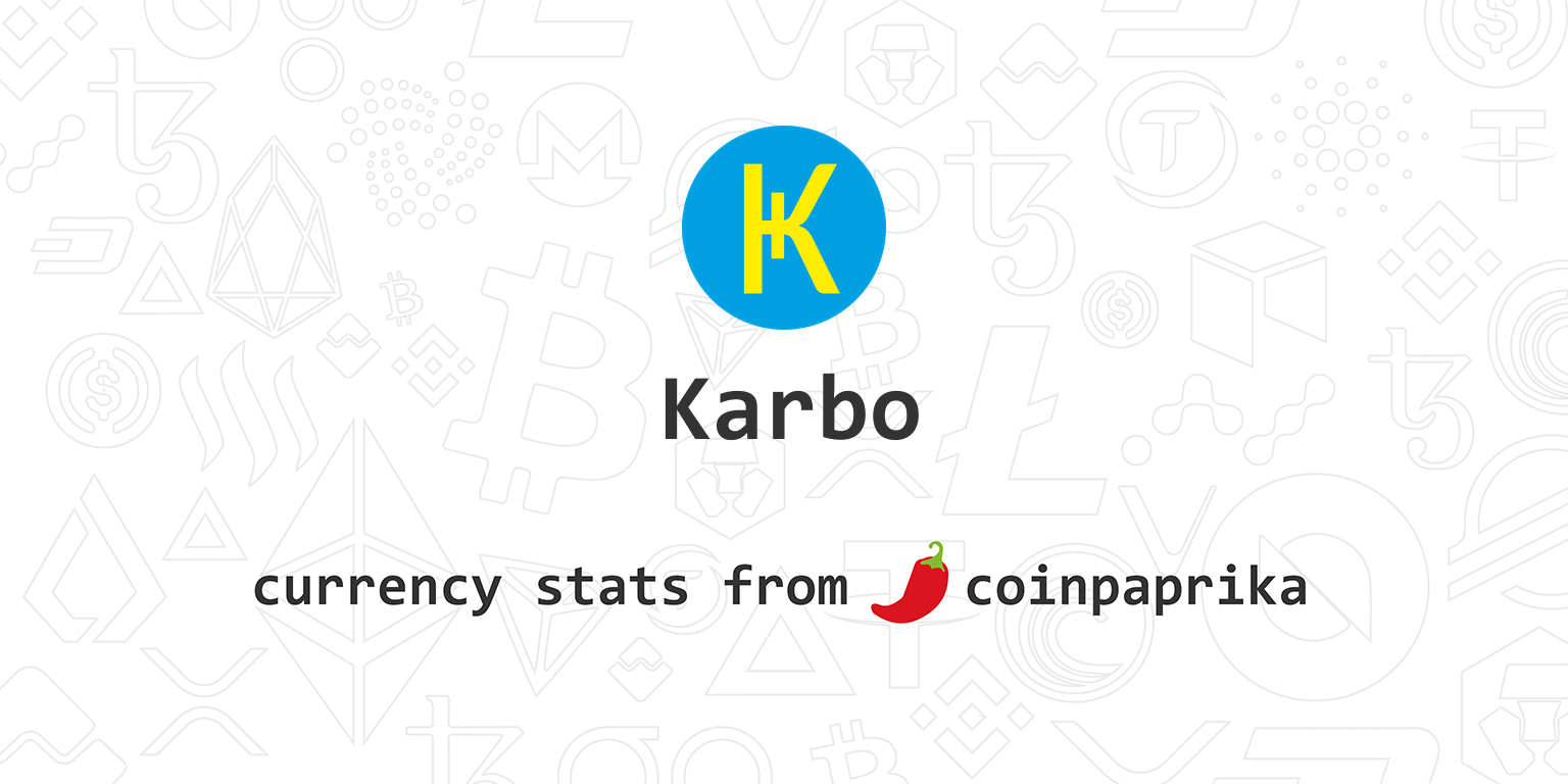 Karbo (KRB) Exchange Listings, Markets & Volume | 1001fish.ru